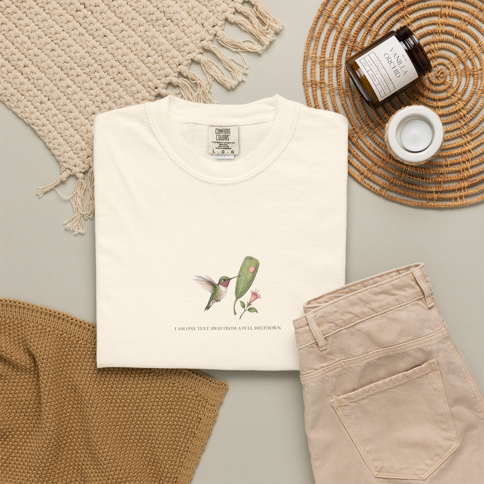 I Am One Text Away From A Full Meltdown - Comfort Tee