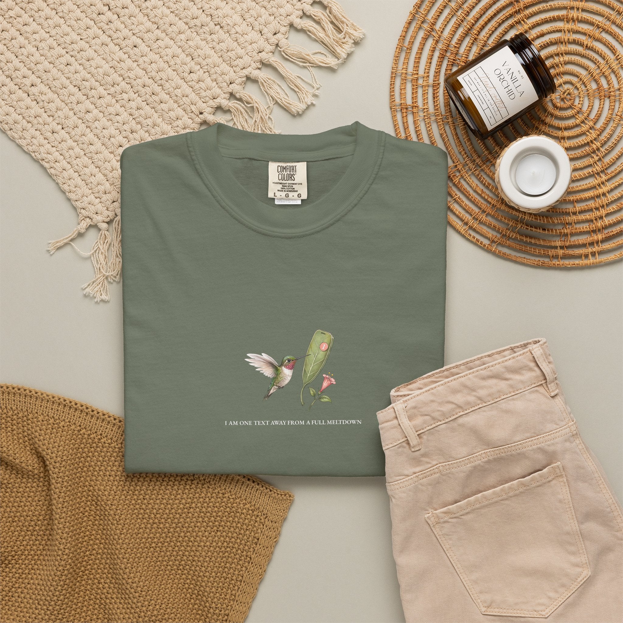 I Am One Text Away From A Full Meltdown - Comfort Tee