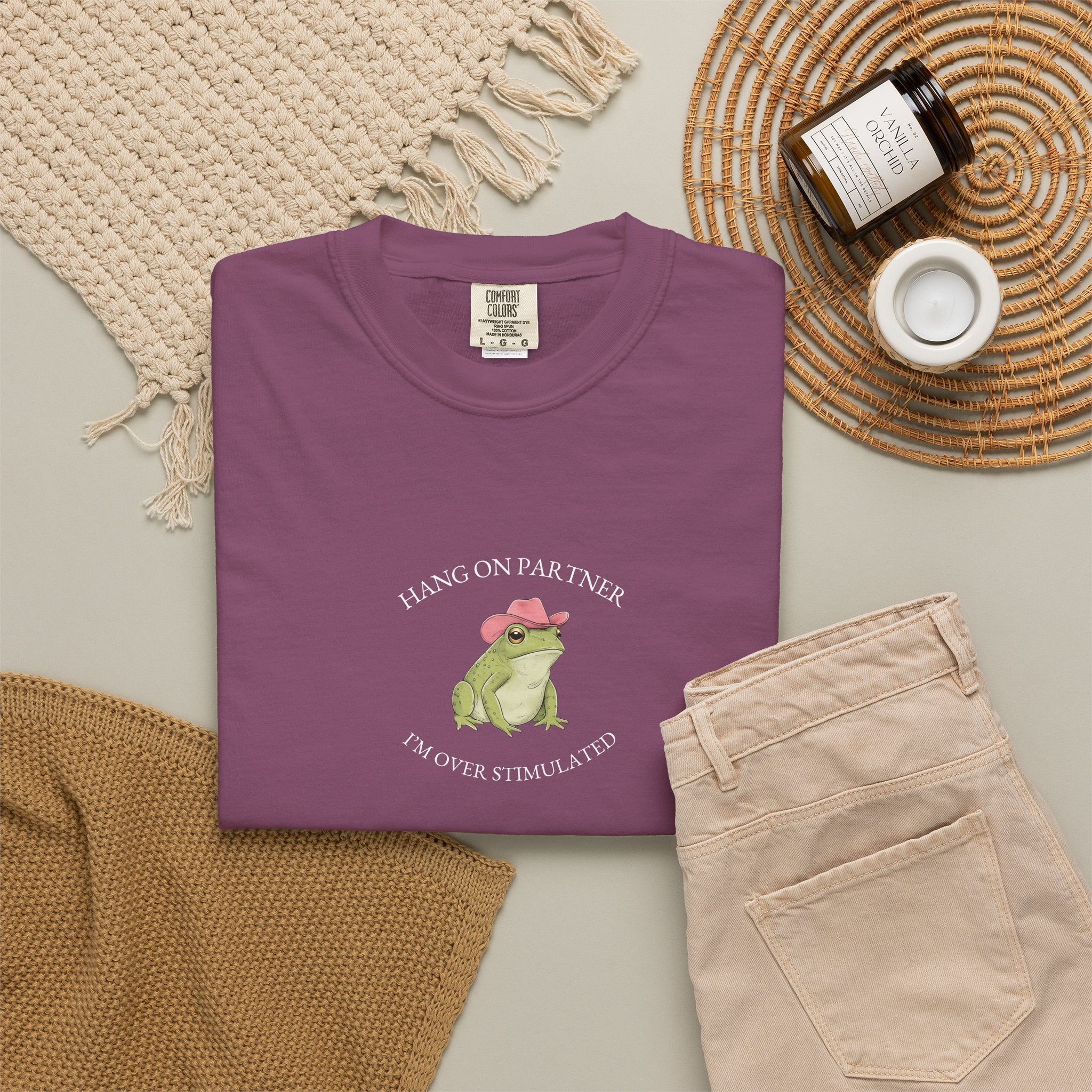 Hang On Partner, I'm Overstimulated - Comfort Tee