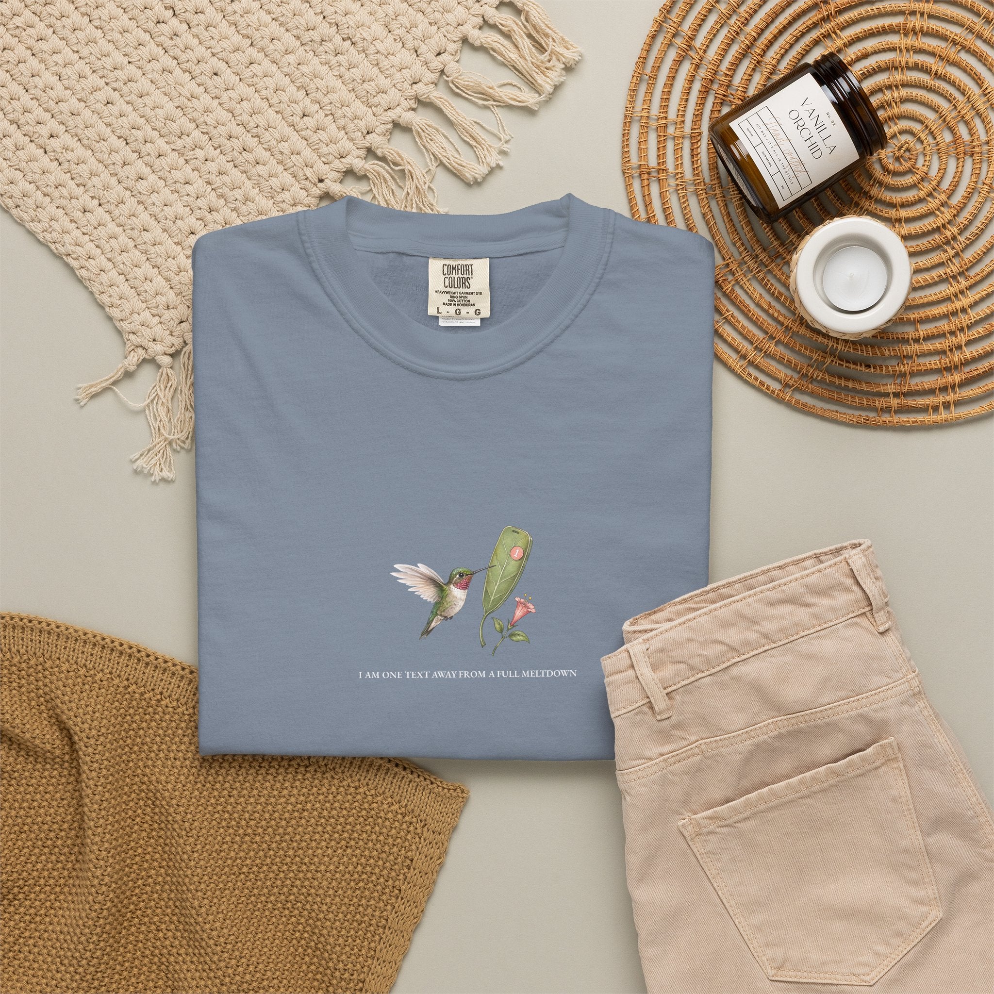 I Am One Text Away From A Full Meltdown - Comfort Tee