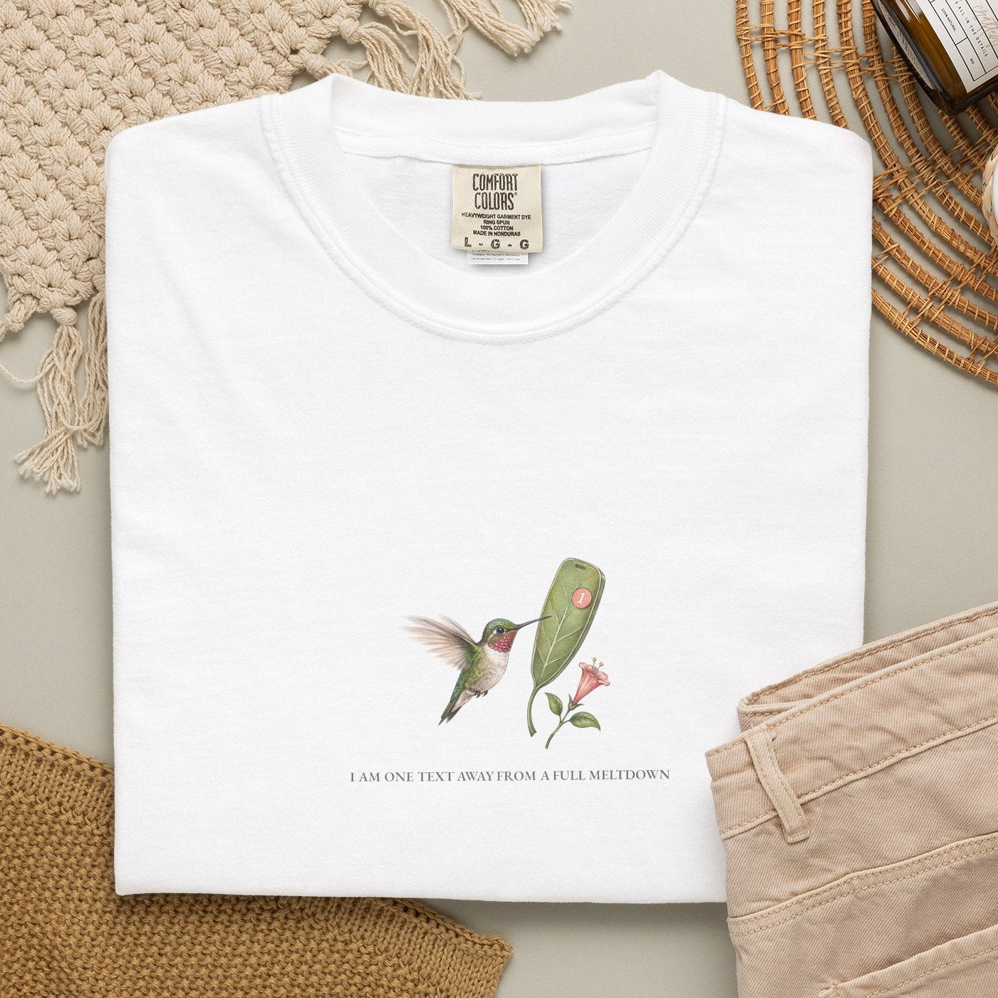 I Am One Text Away From A Full Meltdown - Comfort Tee
