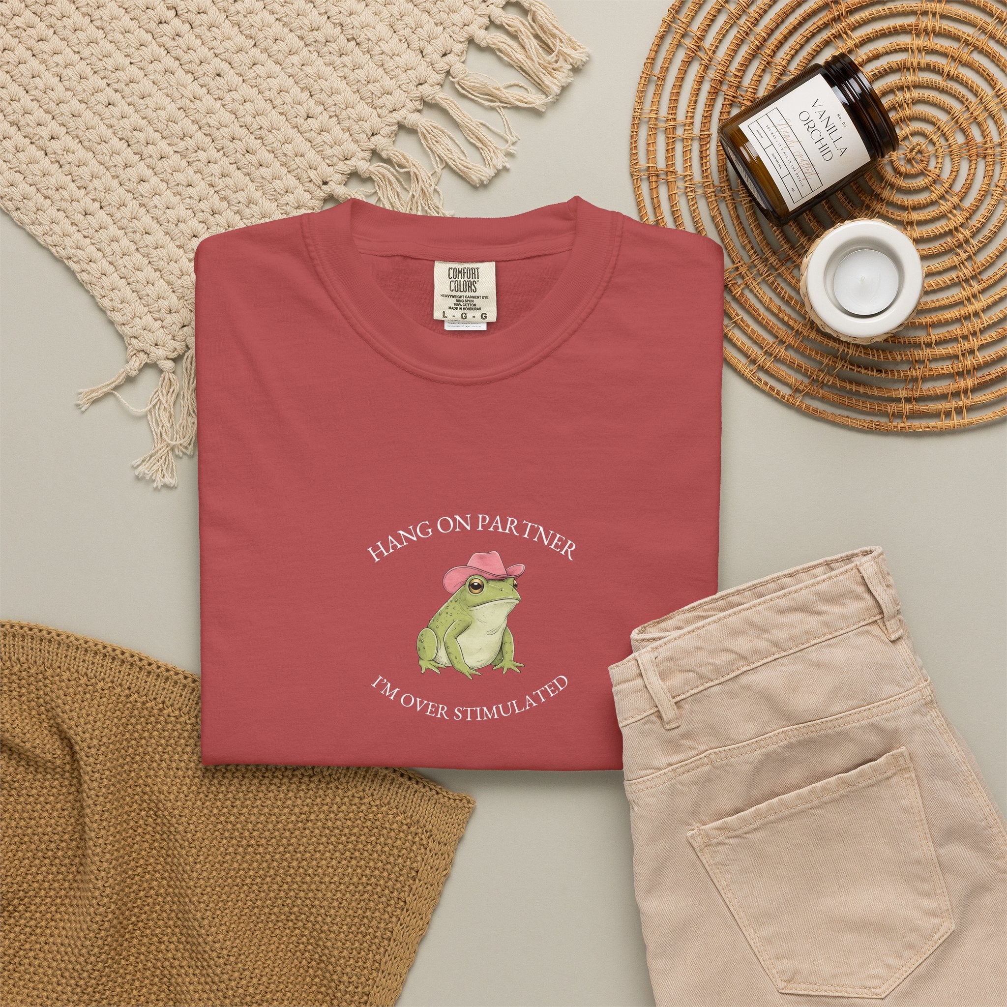Hang On Partner, I'm Overstimulated - Comfort Tee