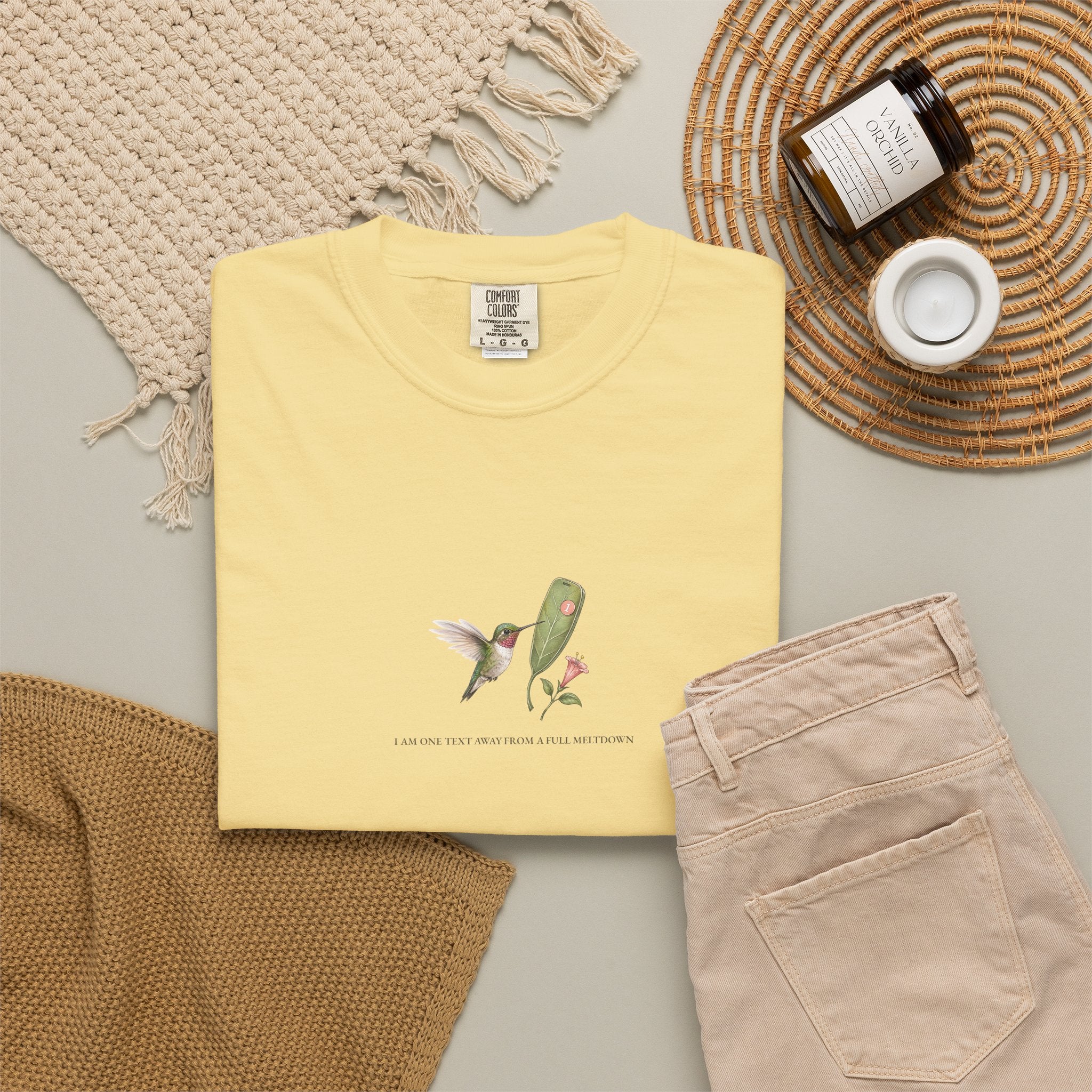 I Am One Text Away From A Full Meltdown - Comfort Tee