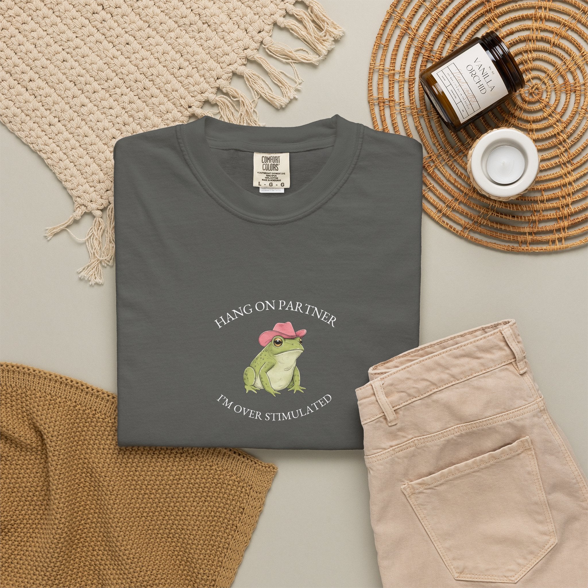 Hang On Partner, I'm Overstimulated - Comfort Tee